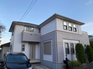埼玉県行田市　外壁塗装　屋根上葺き