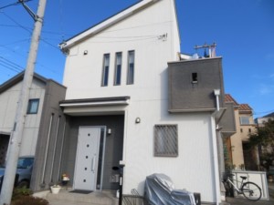 埼玉県上尾市　外壁屋根塗装　無機