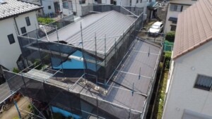屋根カバー工法工事　カナリアホーム　埼玉県さいたま市