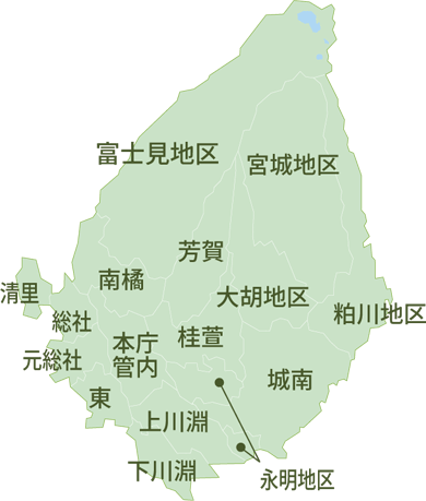 前橋市の対応エリアマップ