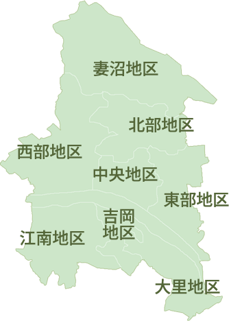 熊谷市の対応エリアマップ