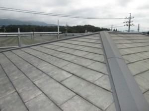 屋根色あせ