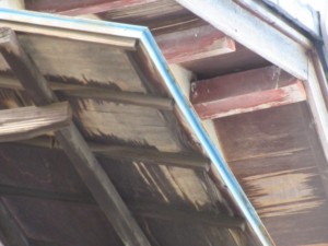 上尾市　軒天井　貼り替え