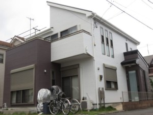埼玉県上尾市　外壁塗装　シリコン