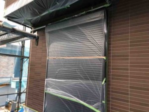 屋根塗装　工程　養生