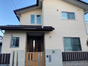 埼玉県行田市　外壁塗装　フッ素　クリヤー