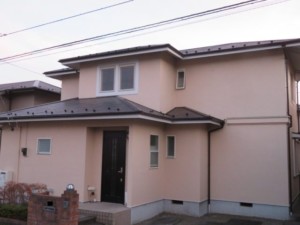 埼玉県東松山市　屋根塗装　雨樋交換