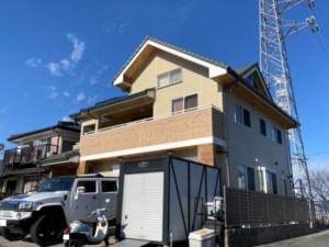埼玉県羽生市　外壁塗装　屋根上葺き