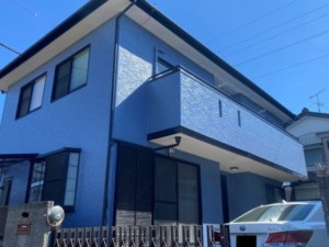 埼玉県深谷市　外壁塗装　屋根上葺き　フッ素