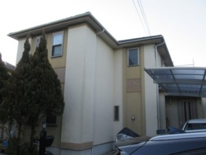 埼玉県東松山市　外壁塗装　屋根上葺き