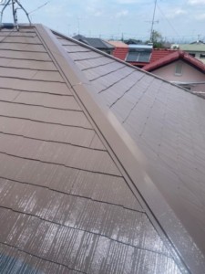 埼玉県熊谷市　屋根塗装　フッ素
