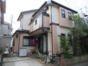 埼玉県鴻巣市　外壁塗装　屋根上葺き