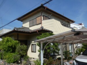 埼玉県熊谷市　外壁塗装　屋根漆喰